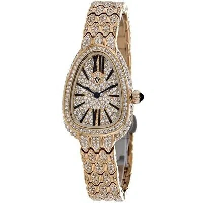 Pre-owned Christian Van Sant Womens Bella Rose Gold Dial Watch - Cv4602