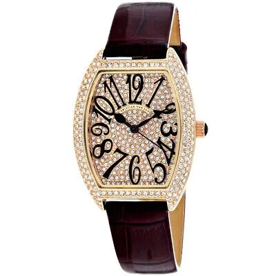 Pre-owned Christian Van Sant Womens Elegant Rose Gold Dial Watch - Cv4822