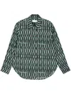 Christian Wijnants Abstract-print Shirt In Green
