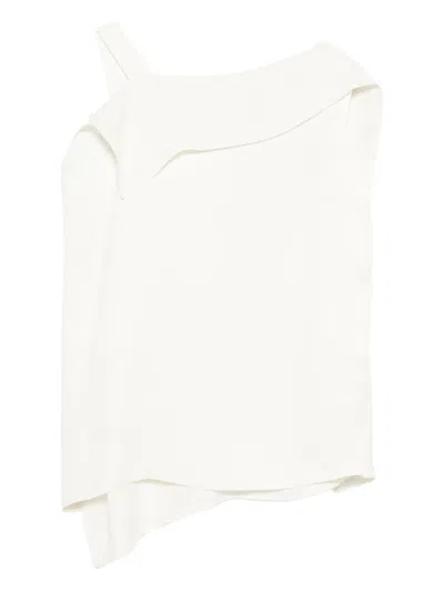 Christian Wijnants Asymmetrical Top In White