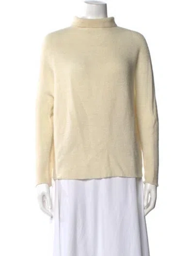 Pre-owned Christian Wijnants Baby Alpaca Turtleneck Sweater In Neutral