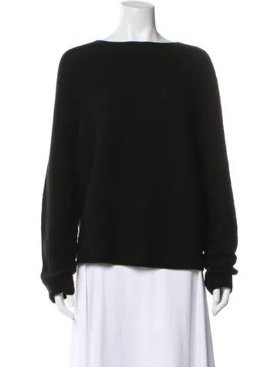 Pre-owned Christian Wijnants Bateau Neckline Sweater In Black