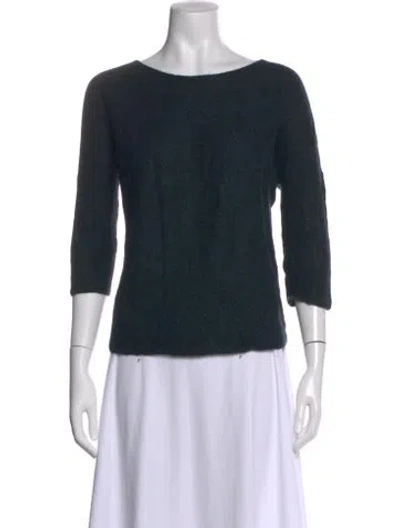 Pre-owned Christian Wijnants Bateau Neckline Sweater In Green