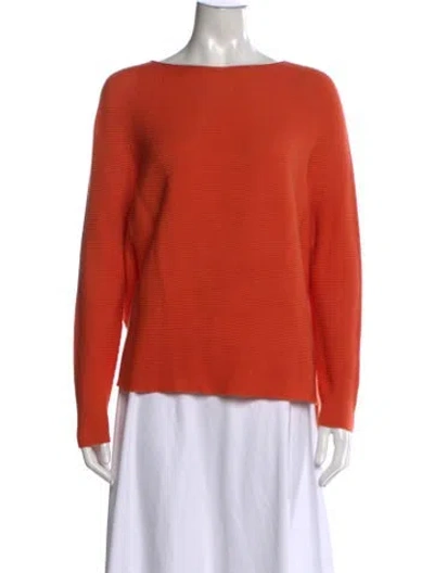 Pre-owned Christian Wijnants Bateau Neckline Sweater In Orange