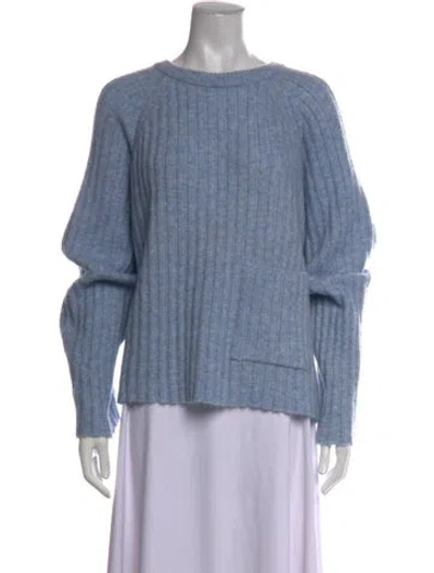 Pre-owned Christian Wijnants Cashmere Crew Neck Sweater In Blue
