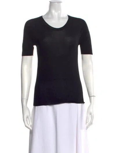 Pre-owned Christian Wijnants Crew Neck Short Sleeve T-shirt In Black