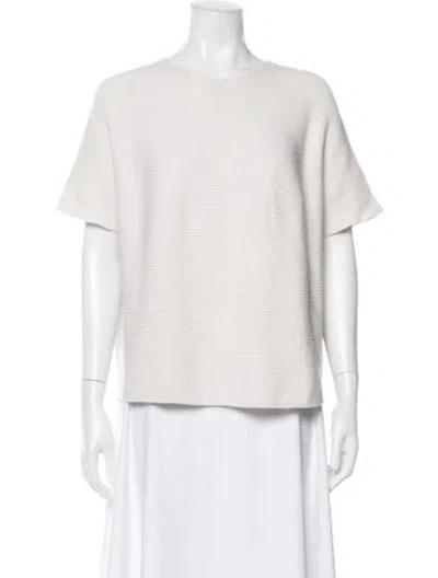 Pre-owned Christian Wijnants Crew Neck Sweater In White