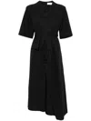 Christian Wijnants Daeva Midi Dress In 黑色