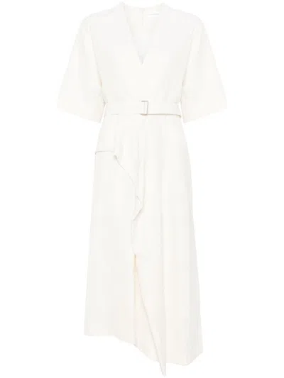 Christian Wijnants Daeva Midi Dress In 中性色
