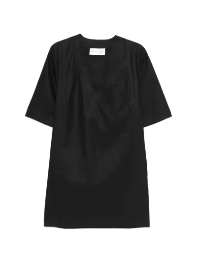 Christian Wijnants Dawis V-neck Short-sleeve Dress In Black