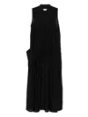 Christian Wijnants Daitra Silk Maxi Dress In Black