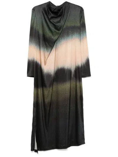 Christian Wijnants Doska Maxi Dress In Green