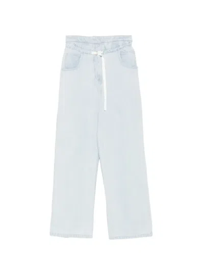 Christian Wijnants Drawstrings Jeans In Blue