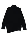 Christian Wijnants High-neck Wool Sweater In Black