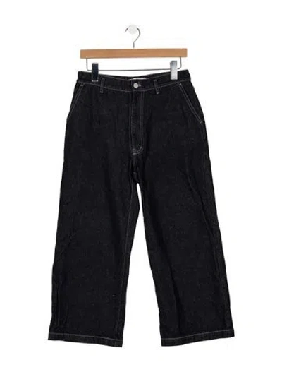 Pre-owned Christian Wijnants High-rise Wide Leg Jeans In Blue