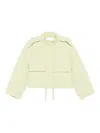 Christian Wijnants Julora Flap-pocket Drawstring Jacket In Green