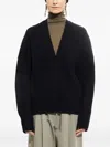 Christian Wijnants Khrami Ribbed Cardigan In Black