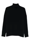 Christian Wijnants Koket Roll-neck Wool Sweater In Black