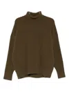 Christian Wijnants Koket Turtleneck Sweater In Green