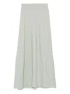 Christian Wijnants Kugo Ribbed Wool Midi Skirt In White