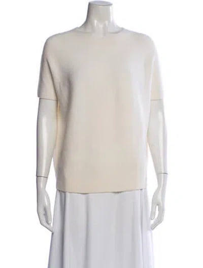 Pre-owned Christian Wijnants Merino Wool Crew Neck Sweater In Neutrals