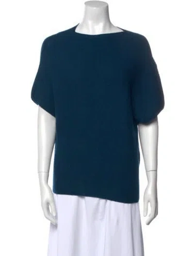 Pre-owned Christian Wijnants Merino Wool Scoop Neck Sweater In Blue