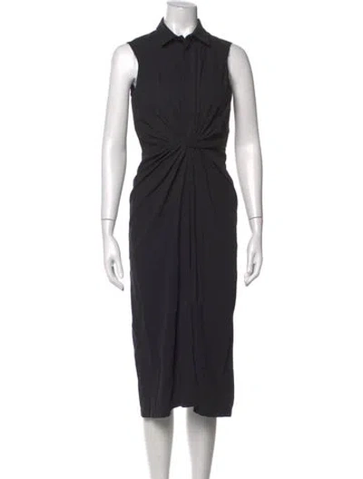 Pre-owned Christian Wijnants Midi Length Dress In Black