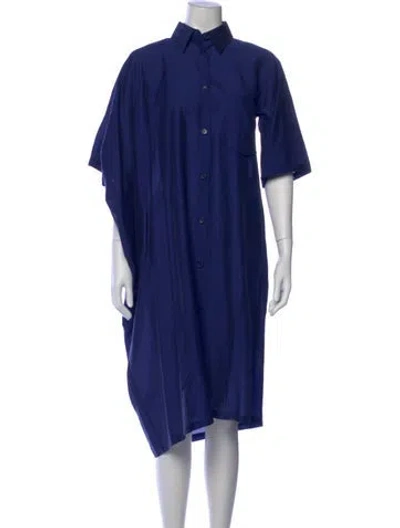 Pre-owned Christian Wijnants Midi Length Dress W/ Tags In Blue