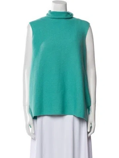 Pre-owned Christian Wijnants Mock Neck Sweater In Blue