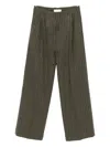 Christian Wijnants Pamir Pinstripe Trousers In Green