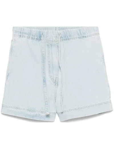 Christian Wijnants Panya Denim Shorts In Blue