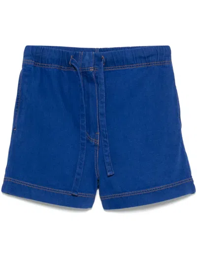 Christian Wijnants Panya Denim Shorts In Blue