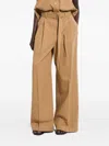 Christian Wijnants Paradisa Pleated Belted Trousers In Neutral