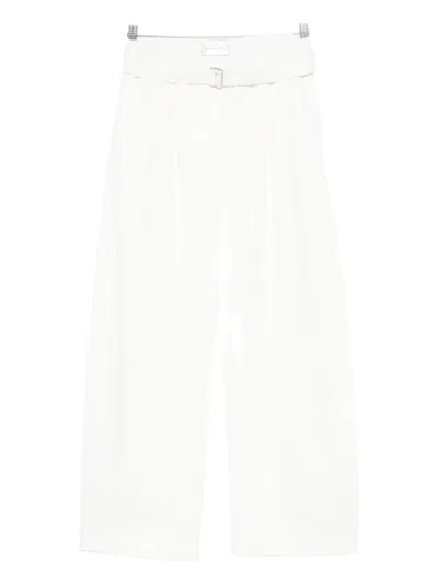 Christian Wijnants Pigata Belted Trousers In White