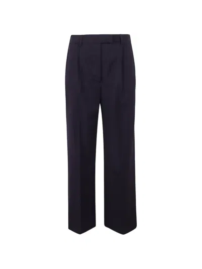 Christian Wijnants Pleat-detail Trousers In Blue