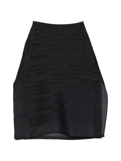 Christian Wijnants Pleated Midi Skirt In Animal Print