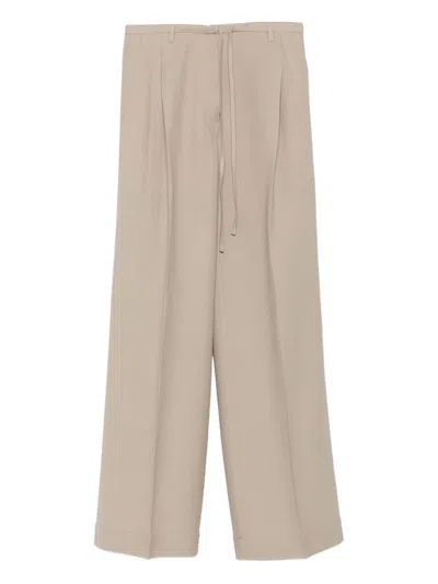 Christian Wijnants Pleated Trousers In Neutral