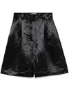 Christian Wijnants Panya Denim Shorts In Black