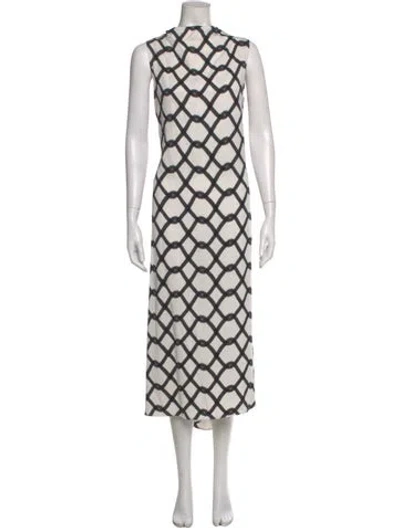 Pre-owned Christian Wijnants Printed Long Dress In Multi