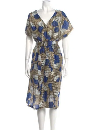 Pre-owned Christian Wijnants Printed Midi Length Dress