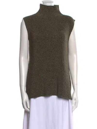 Pre-owned Christian Wijnants Printed Turtleneck Top In Black