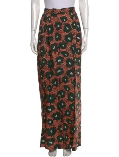 Pre-owned Christian Wijnants Printed Wide Leg Pants In Pink