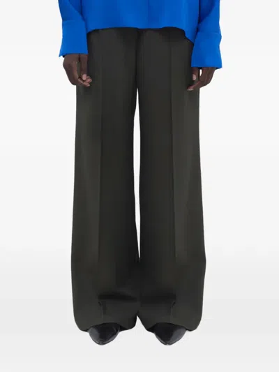 Christian Wijnants Pune Pressed-crease Wide-leg Trousers In Gray