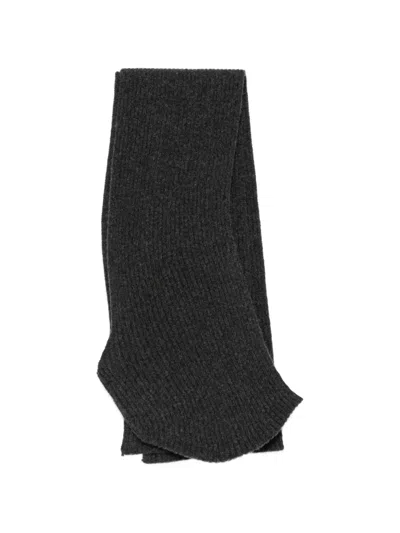 Christian Wijnants Ribbed-knit Scarf In Green