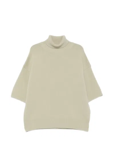 Christian Wijnants Roll-neck Short-sleeve Sweater In White