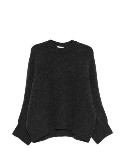 Christian Wijnants Seam-detail Crew-neck Sweater In Gray