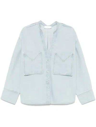 Christian Wijnants Tango Denim Overshirt In Blue