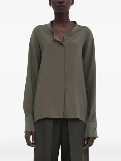 Christian Wijnants Tareth Concealed-front Shirt In Multi