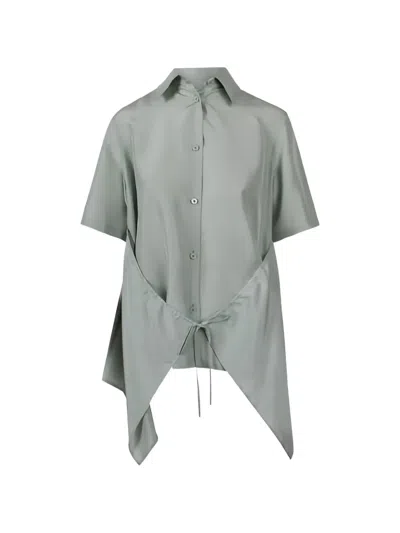 Christian Wijnants Tie Detail Shirt In Green