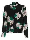 Christian Wijnants Tugal Floral Top In Black
